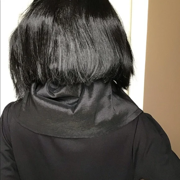 Joseph Ribkoff Black Jacket with Ruffled Pockets - Picture 5 of 7